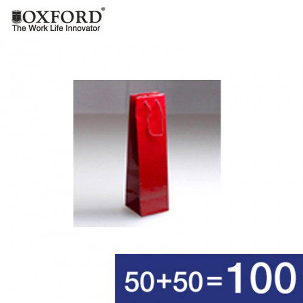 [옥스포드] 장형쇼핑백 빨강 G53호1 (50+50)