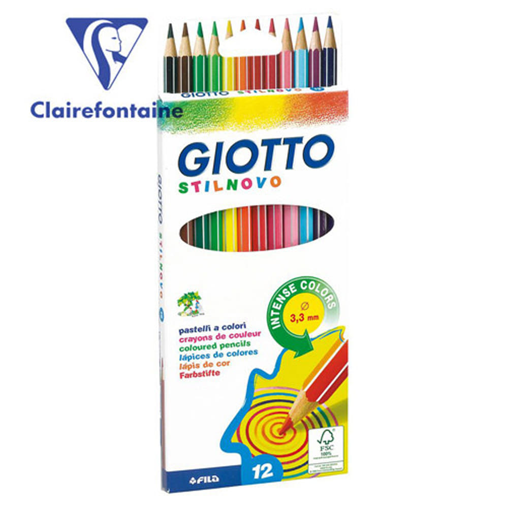 [클레르퐁텐] Giotto [지오토] STILNOVO 색연필 (12색)