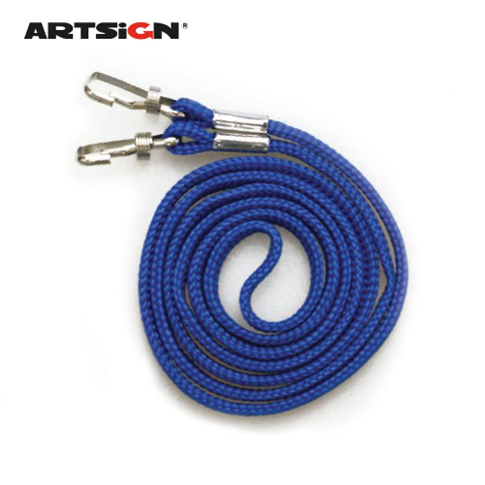 [아트사인] 명찰목걸이줄(양쪽)파랑