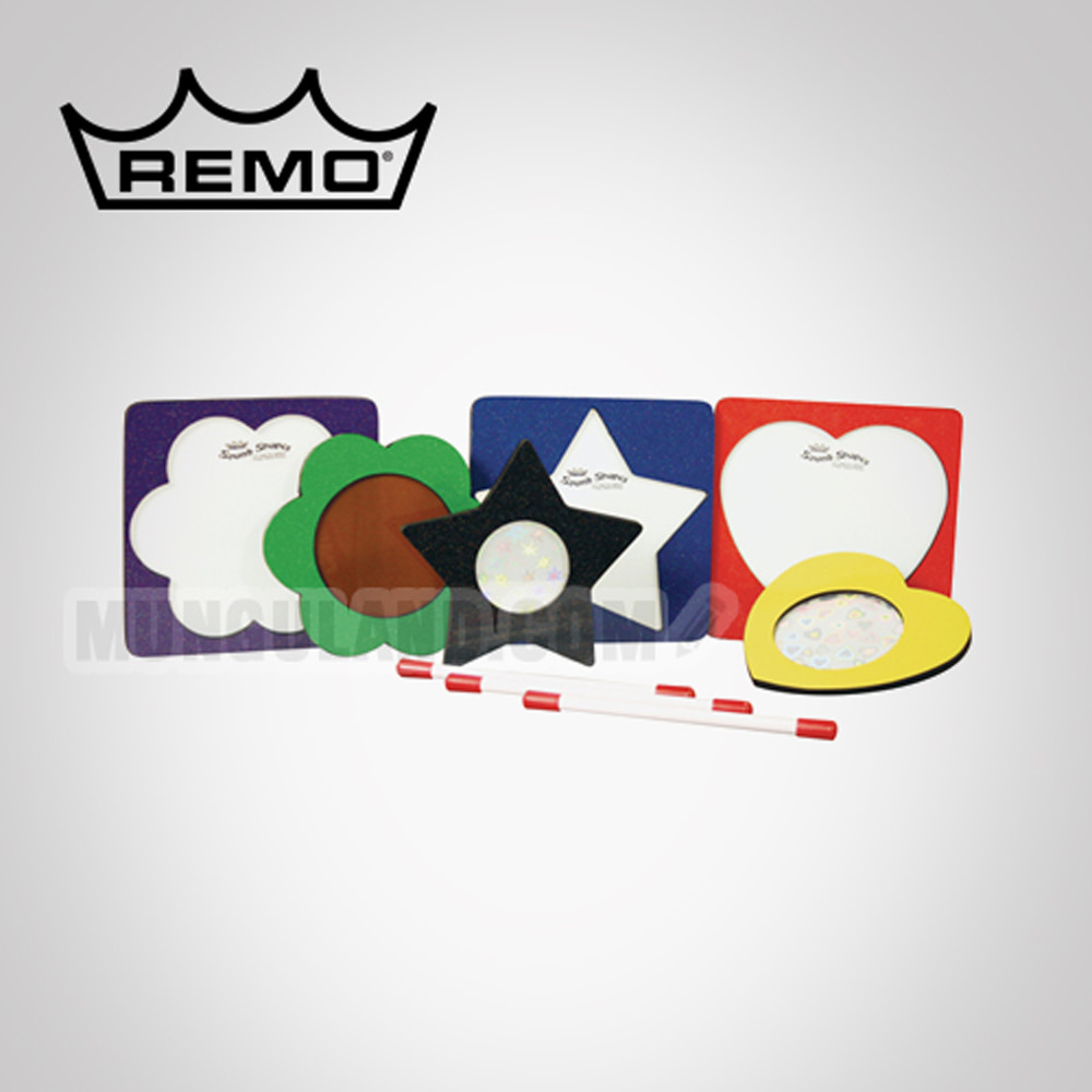 REMO 레모 모양드럼 3세트(꽃,하트,별)(SS-9000-03)