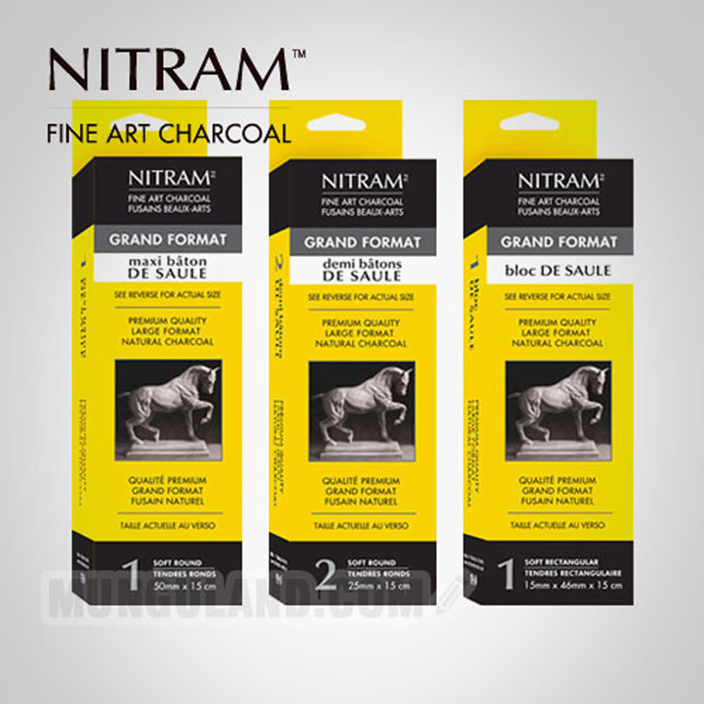 NITRAM 니트람 바턴 더 솔 목탄 원통형(φ50mm/25mm/46mm)