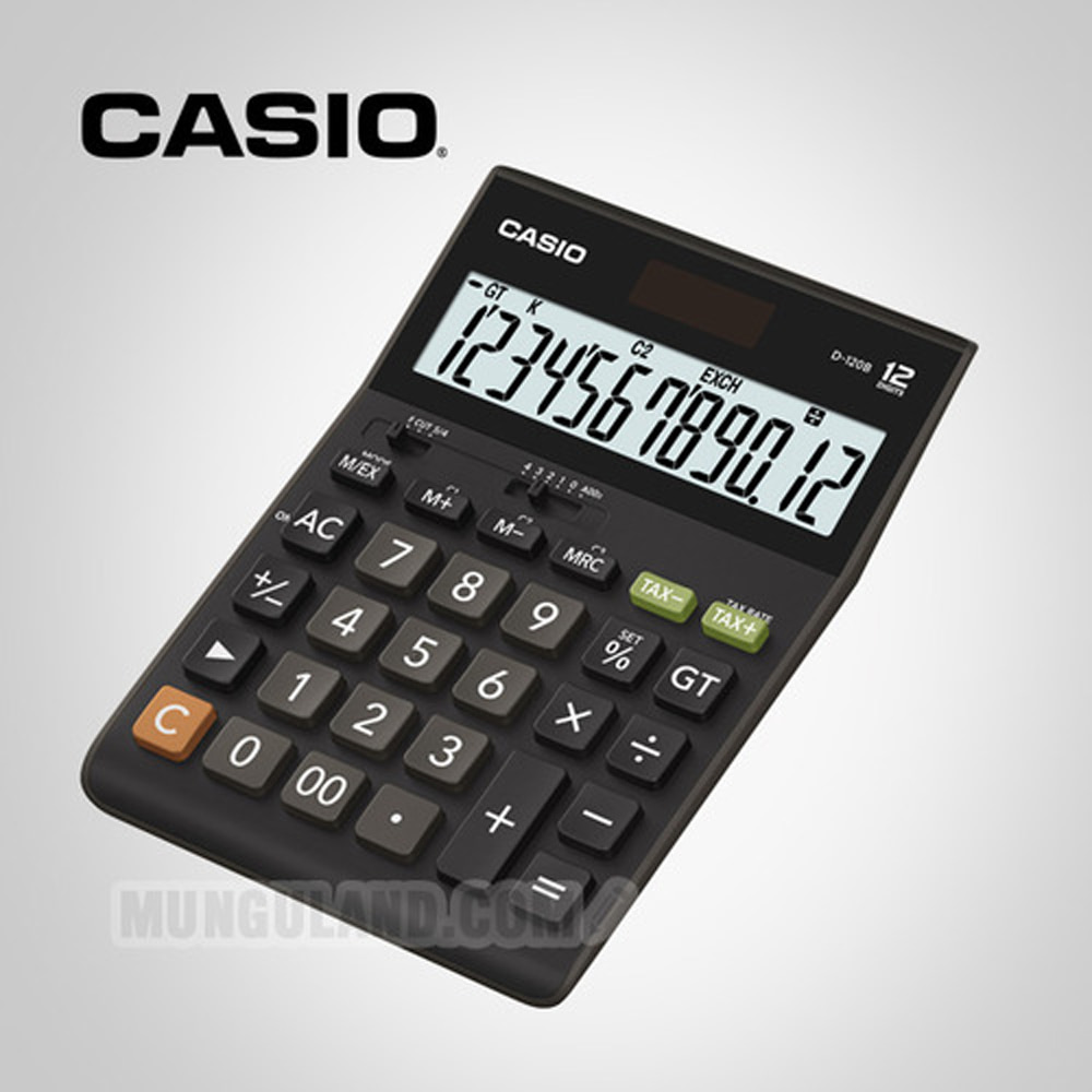 [CASIO] 카시오 일반용 컴팩트 계산기 D-120F
