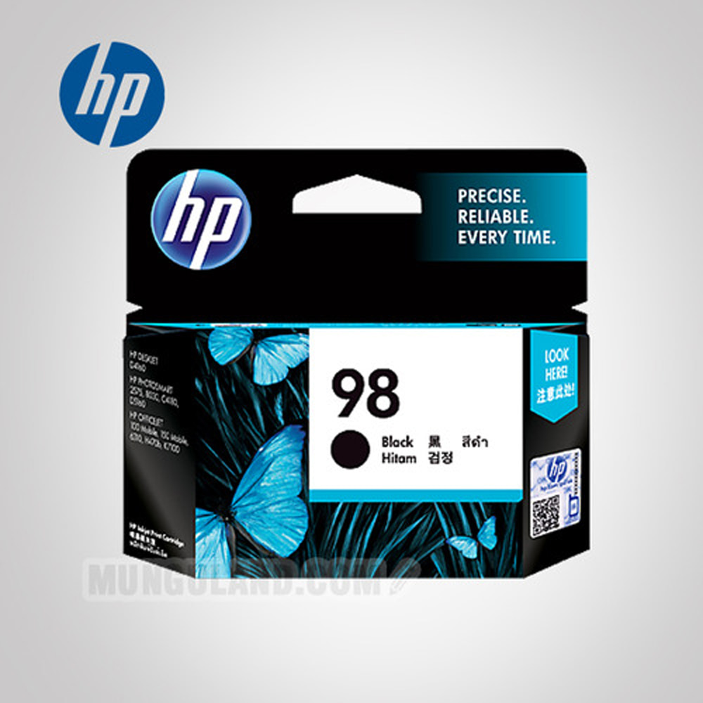 HP 98 검정 정품 잉크 카트리지(C9364WA)