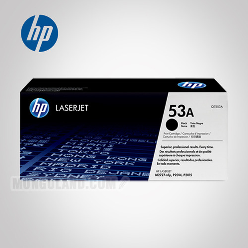 [HP] 53A 검정 정품 레이저젯 토너 카트리지(Q7553A)