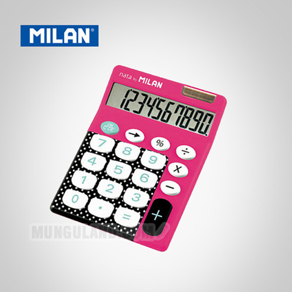 Milan 밀란 핑크도트무늬계산기 15610BRBL 10단
