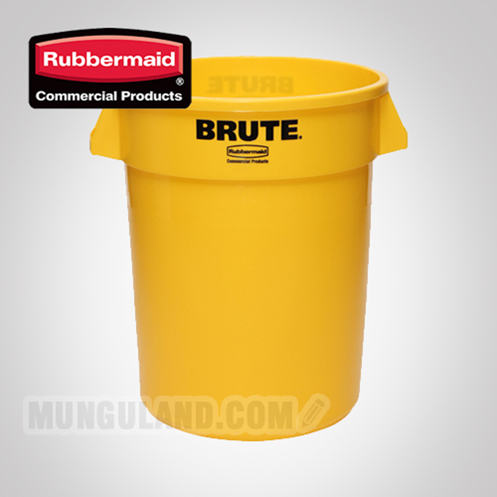 rubbermaid 러버메이드 구형 브루트 (121ℓ/노랑) (뚜껑/돌리 별도구매)