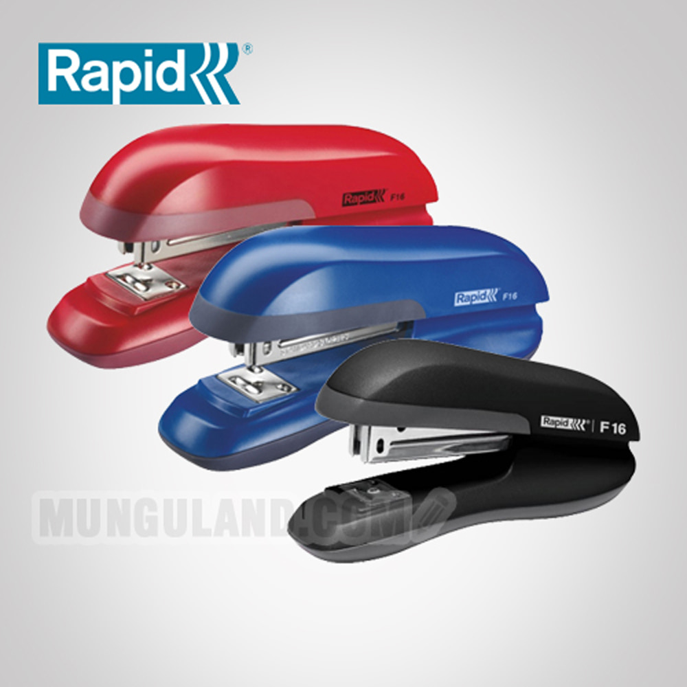 Rapid 래피드 패션 스테플러 F16 블랙/블루/레드