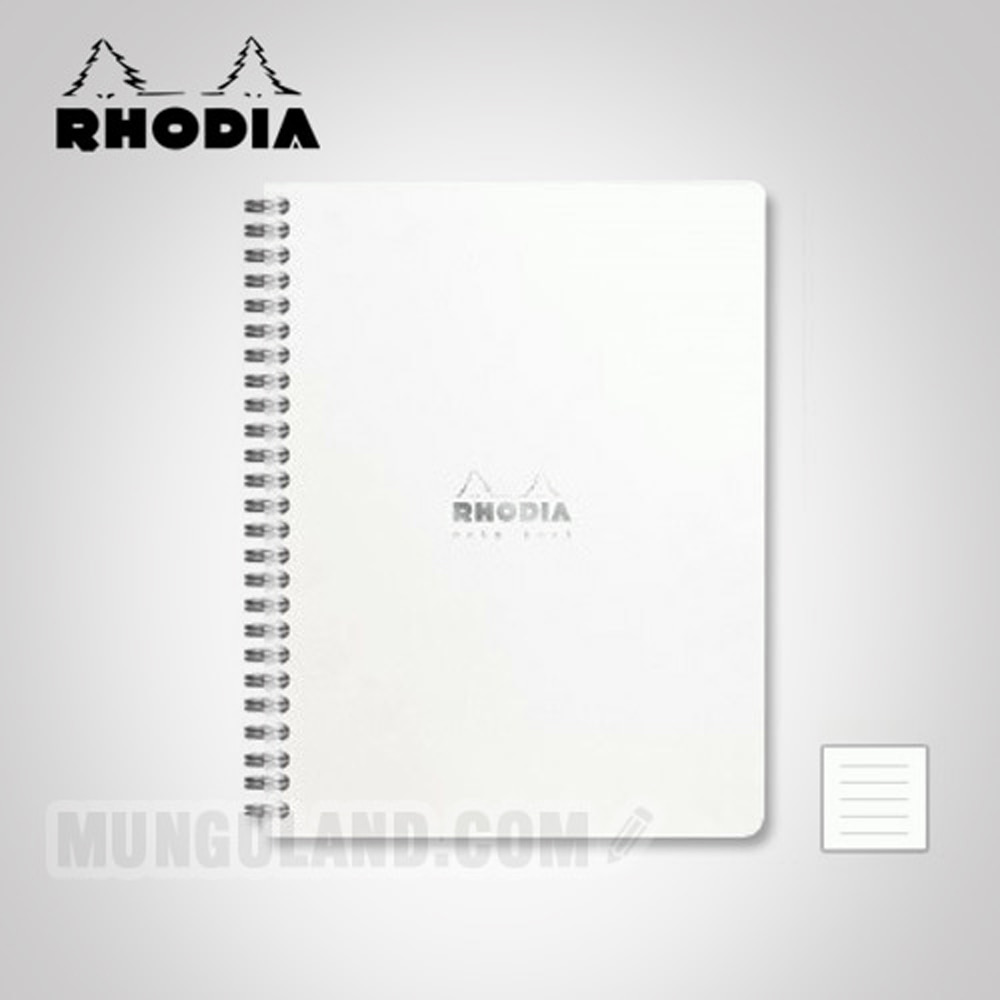 [로디아] 클래식 스프링 노트북 A5+ (화이트) 줄지 (93461)