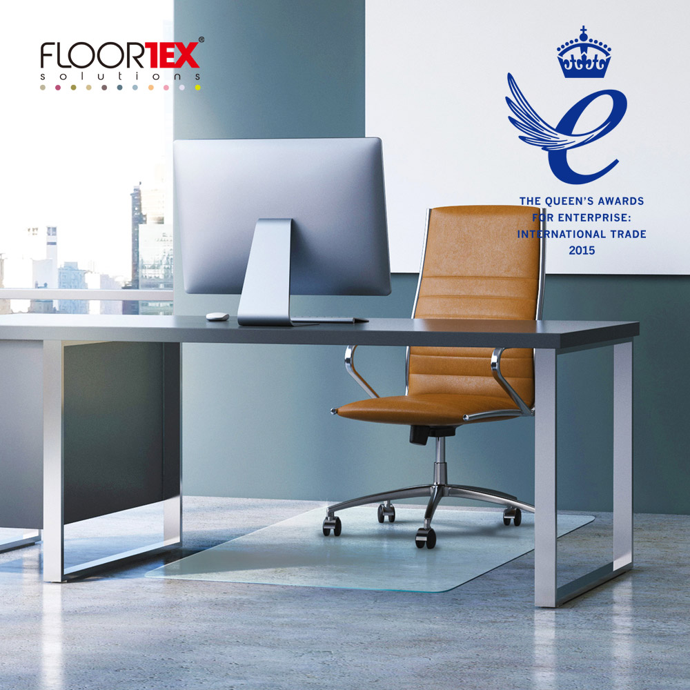 Floortex Uno 매트 150 매끈한 바닥용 150X120mm 폴리카보네이트 의자 체어매트