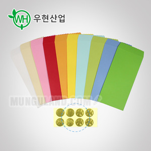 우현산업 매직컬러 카드/편지봉투세트 세로형 7매