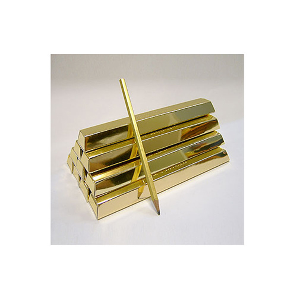 골드노블 황금연필24K 황금입힘 고급 향나무 연필(골드연필)