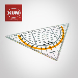 KUM 쿰 삼각자 16cm 제도용자, 방안자