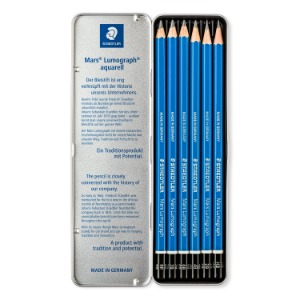 스테들러 마스 루머그래프 연필 100G6 6가지세트 틴케이스