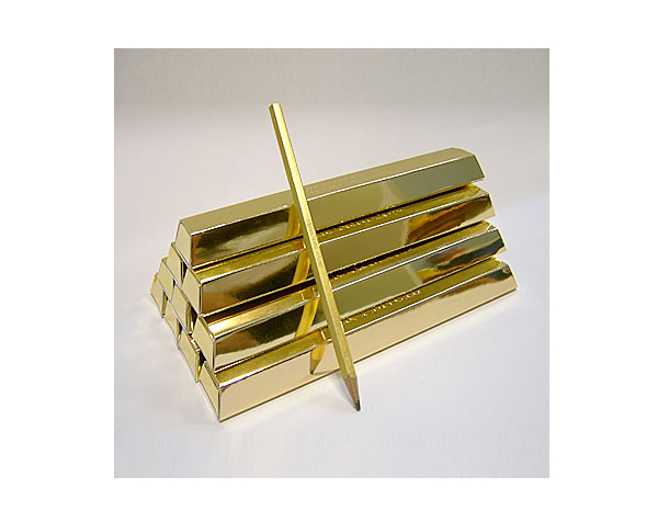 골드노블 황금연필24K 황금입힘 고급 향나무 연필(골드연필)